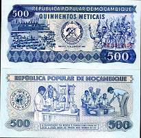 *500 Meticais Mozambik 1980, P127 UNC - Kliknutím na obrázok zatvorte -